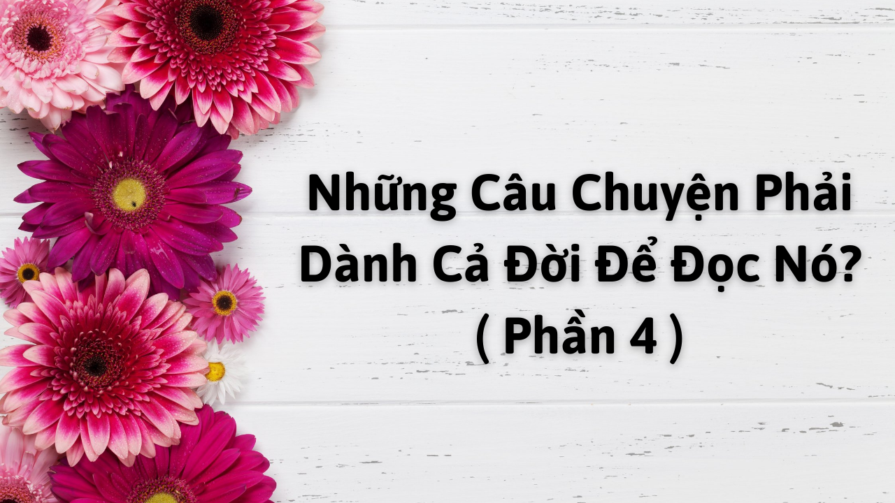 Những Câu Chuyện Phải Dành Cả Đời Để Đọc Nó? ( Phần 4 )-Weibo24h.com